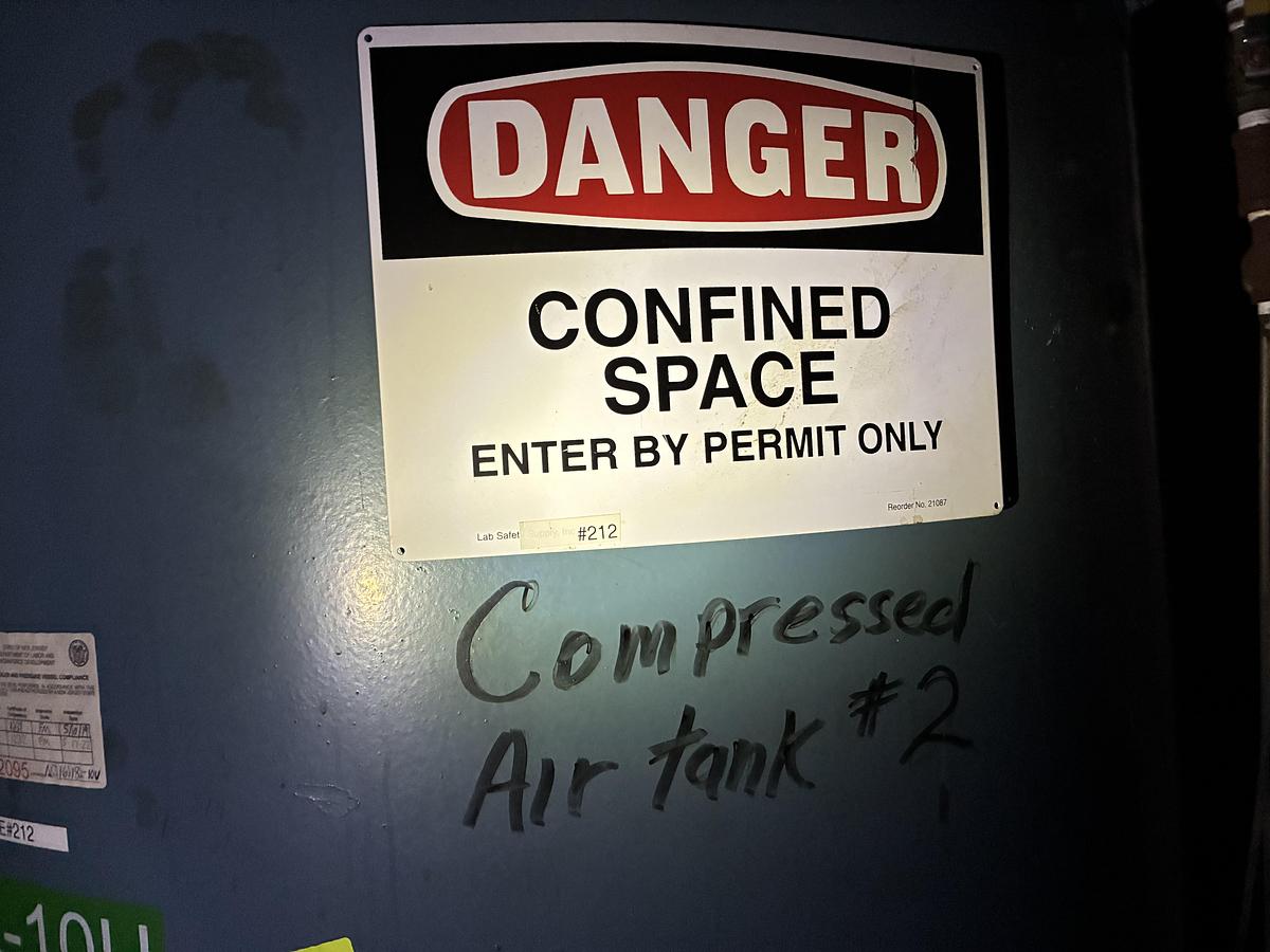 Used Delta Mechanical Compressed Air Tank System – 125 PSI