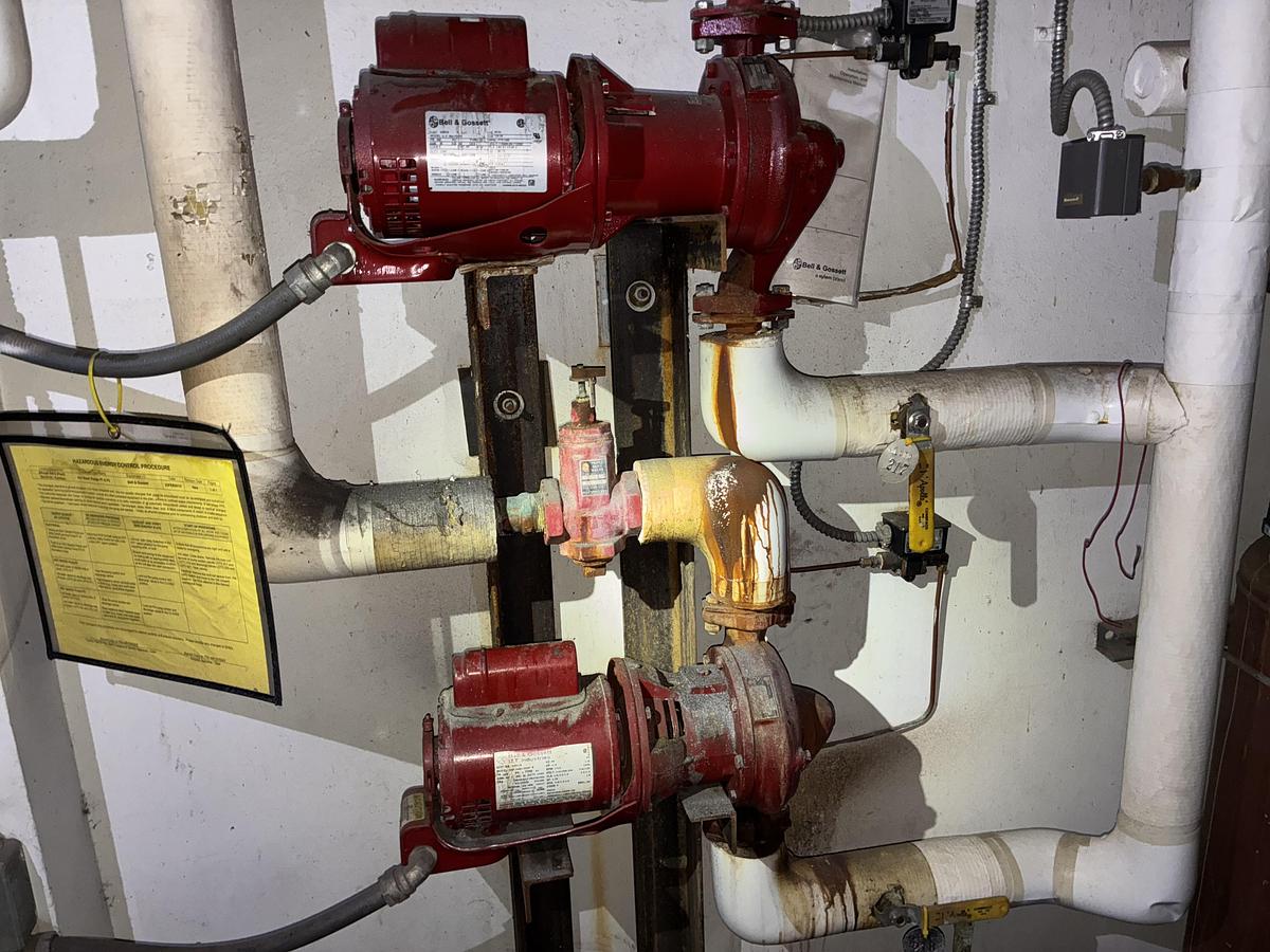 Used Bell & Gossett Dual Hot Water Pump System (P1 & P2)