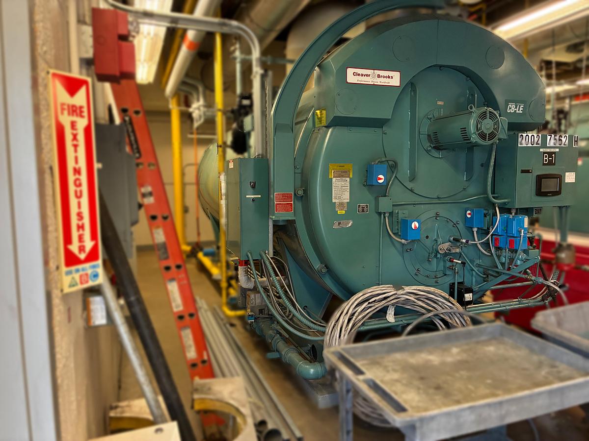 Used 2002 Cleaver Brooks CB 350 HP Steam Boiler – 15 PSI (Recently Serviced)