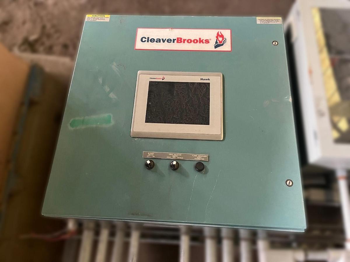 Used Burnham 700 HP 150 PSI Industrial Steam Boiler - 3P-700-50-LB with Cleaver Brooks Controls