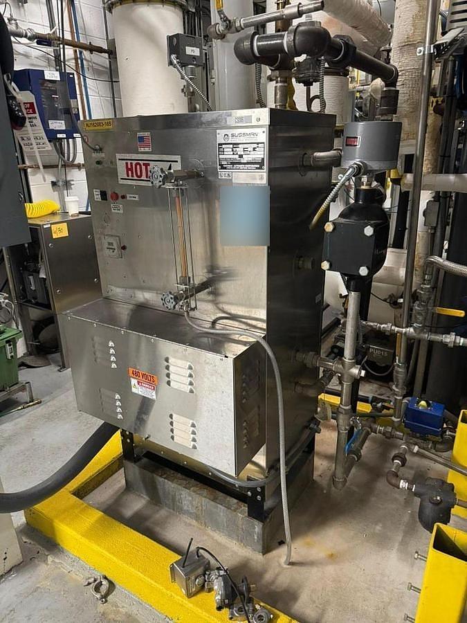 Used Sussman SSB135 Electric Steam Boiler - 144 kW, 480V 3-Phase, 500 lb/hr, ASME, Stainless Steel (2015)