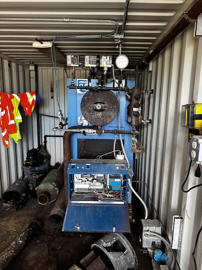 Used Unilux 28HP 150PSI Flexible Water Tube Steam Boiler 2F 100 HS in 20-Foot Container