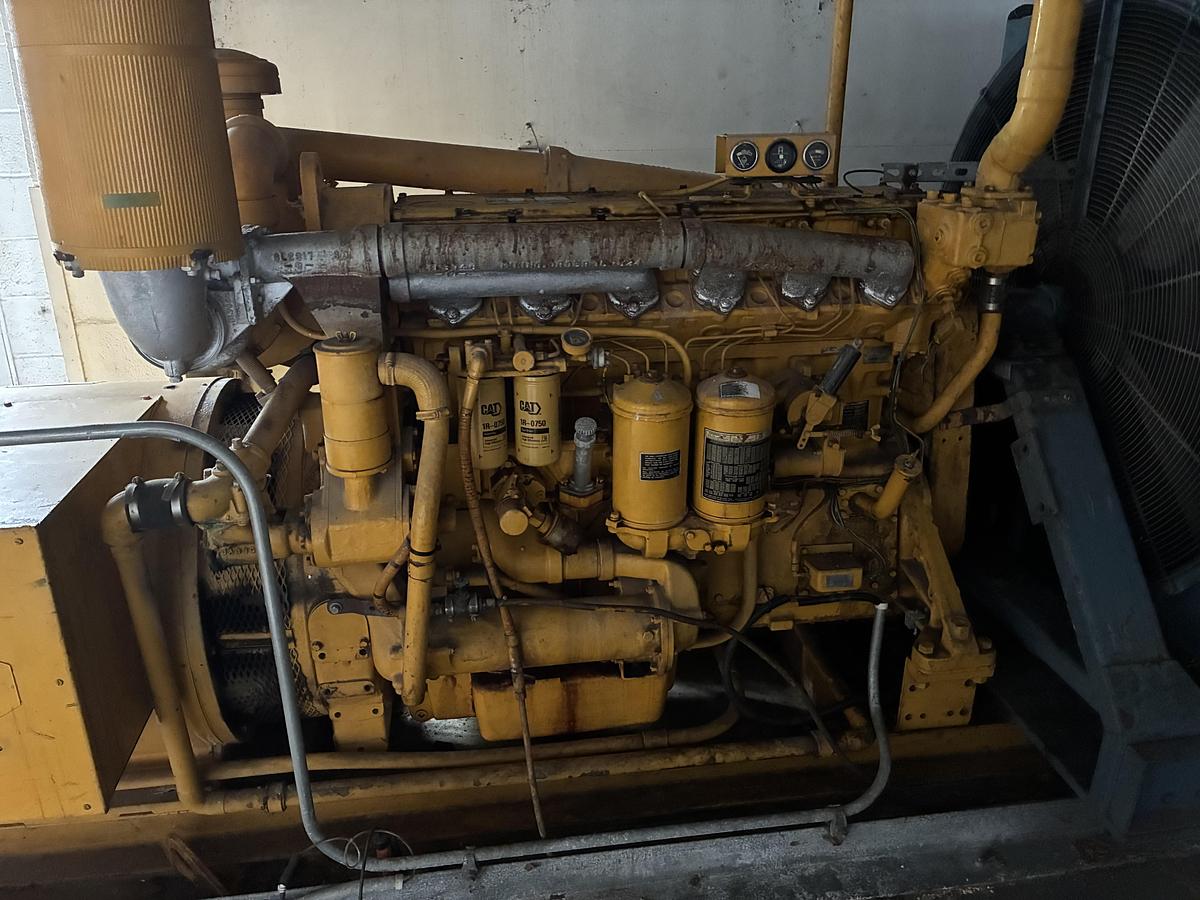 Used Caterpillar D343 Diesel Emergency Generator Set with KATO Engineering Alternator