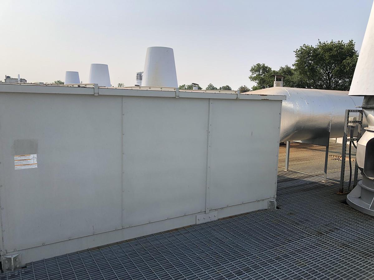 Used Skyplume EF-1 G1-ELLV-30 Exhaust Fan with Vertical Discharge Stack