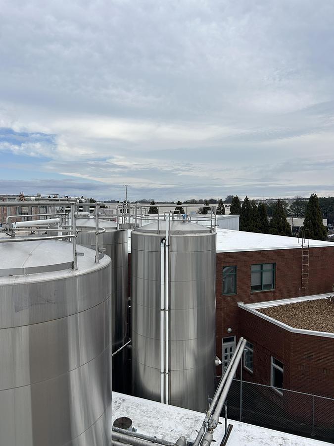 Used Walker Stainless 20,000 Gallon Jacketed Stainless Steel Storage Tanks SA240/T316L R-717 Lot of 4 1997