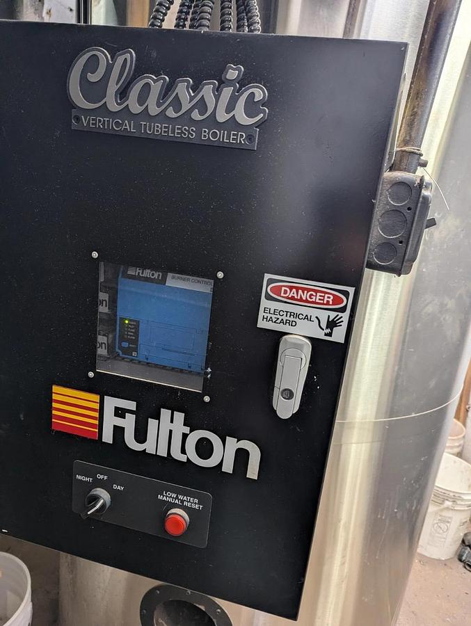 Used Fulton Classic 30HP 150PSI Vertical Tubeless Steam Boiler FB-030-A 2021