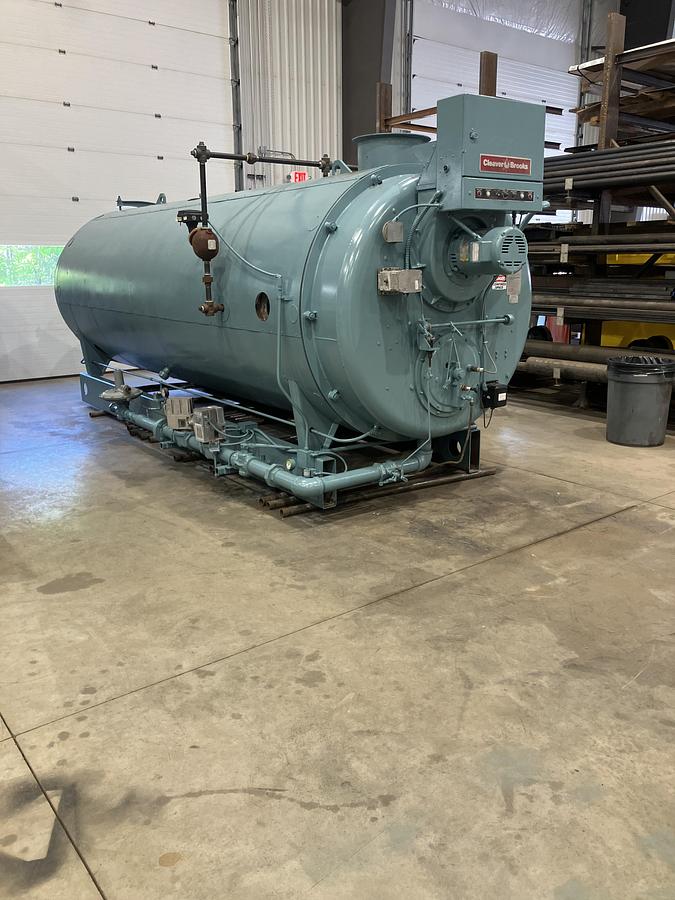 Used Cleaver Brooks 200HP 150PSI Packaged Steam Boiler CB 700-200 Natural Gas 1988