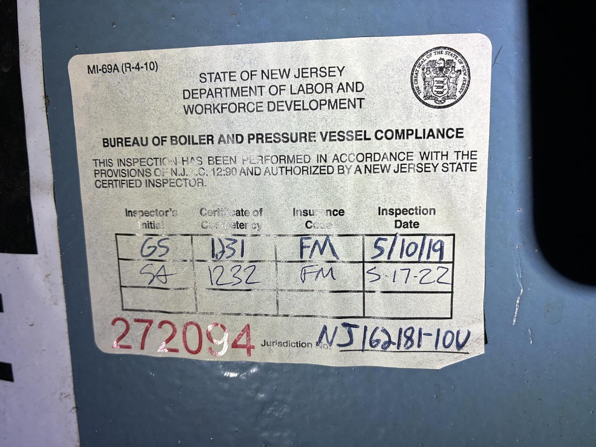 Used Industrial Hot Water Storage Tank System – 120 PSI