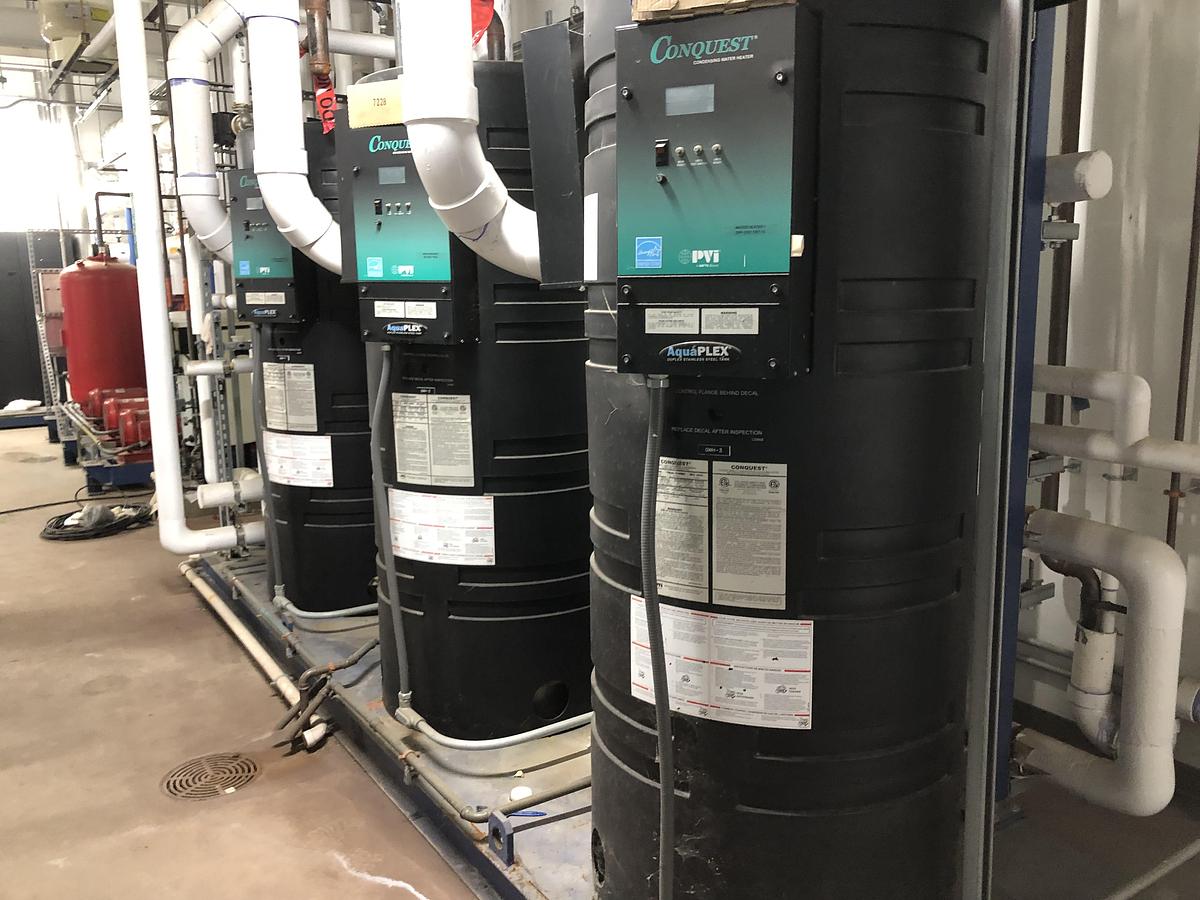 Used Conquest Commercial Water Storage Tank with AquaPLEX Duplex Control System