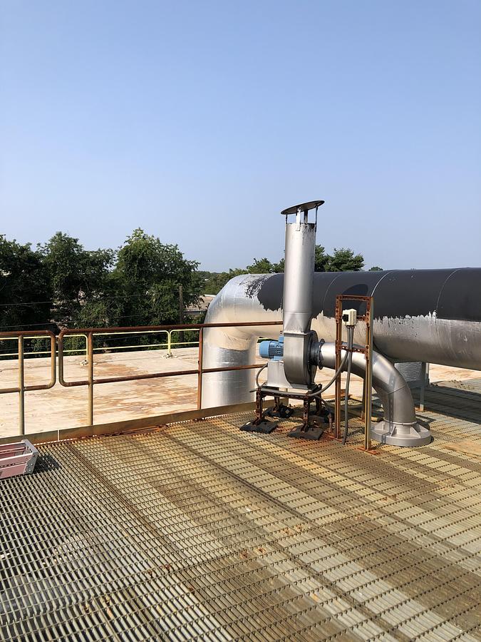 Used Rotodyne CV-250/400-P16K30 Centrifugal Fan with Vertical Discharge System (2021)