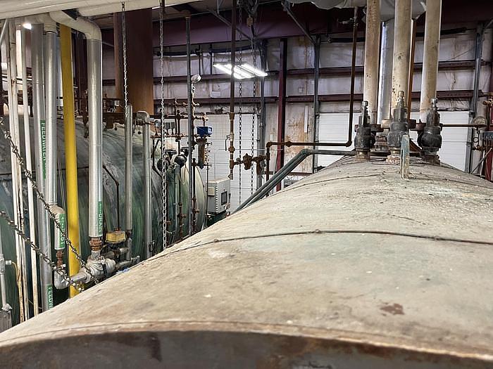 Used 750 HP Johnston Boiler Co 150 PSI Steam Boiler 1993 Model PFTA 750-4G-150S