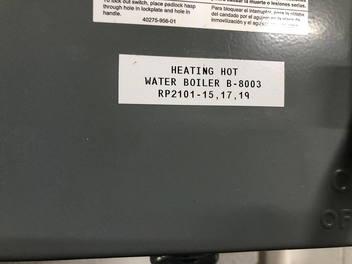 Used AERCO Benchmark Commercial Water Heater System BMK 3000