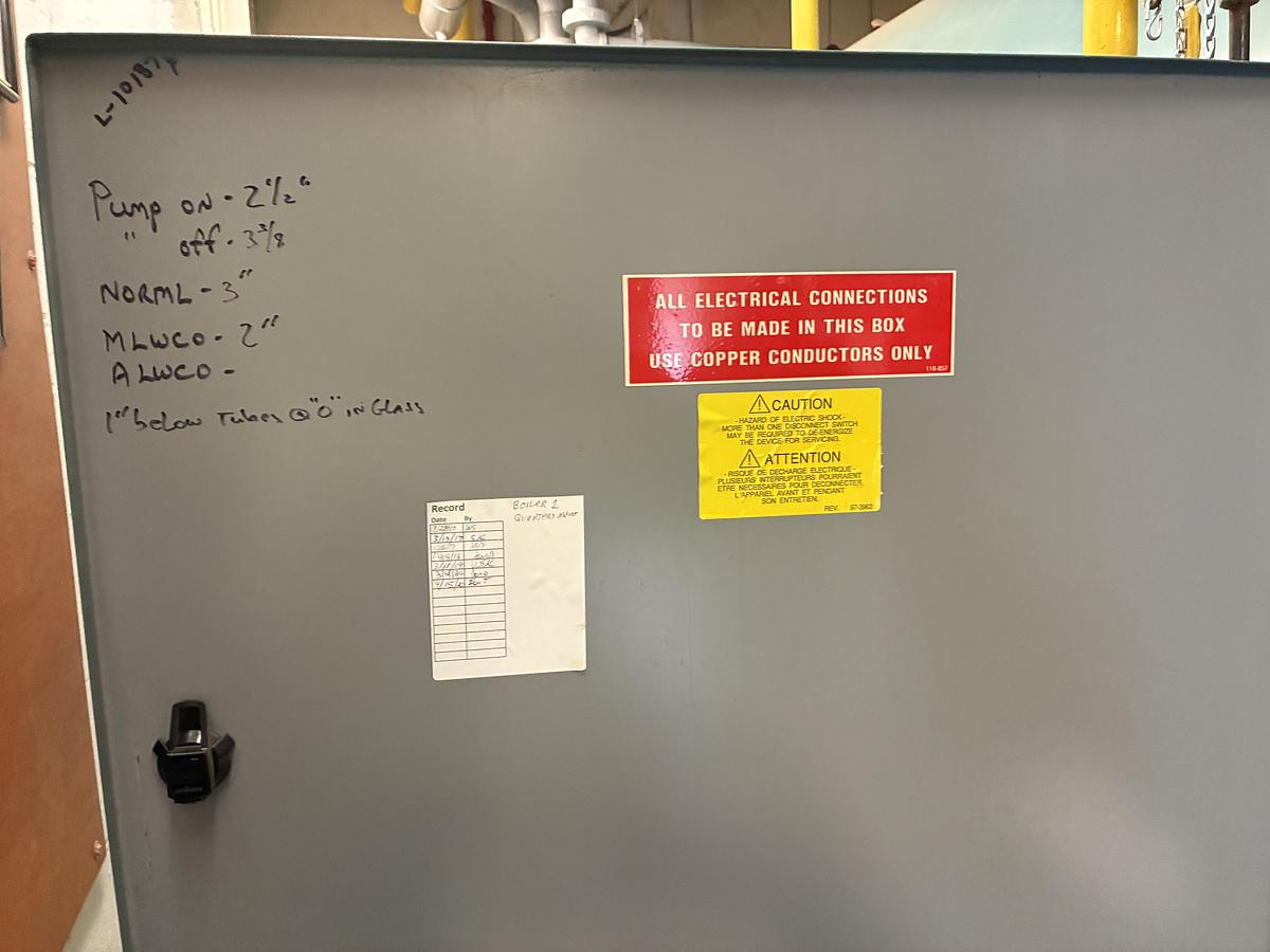 Used 2002 Cleaver Brooks CB 350 HP Steam Boiler – 15 PSI (Recently Serviced)