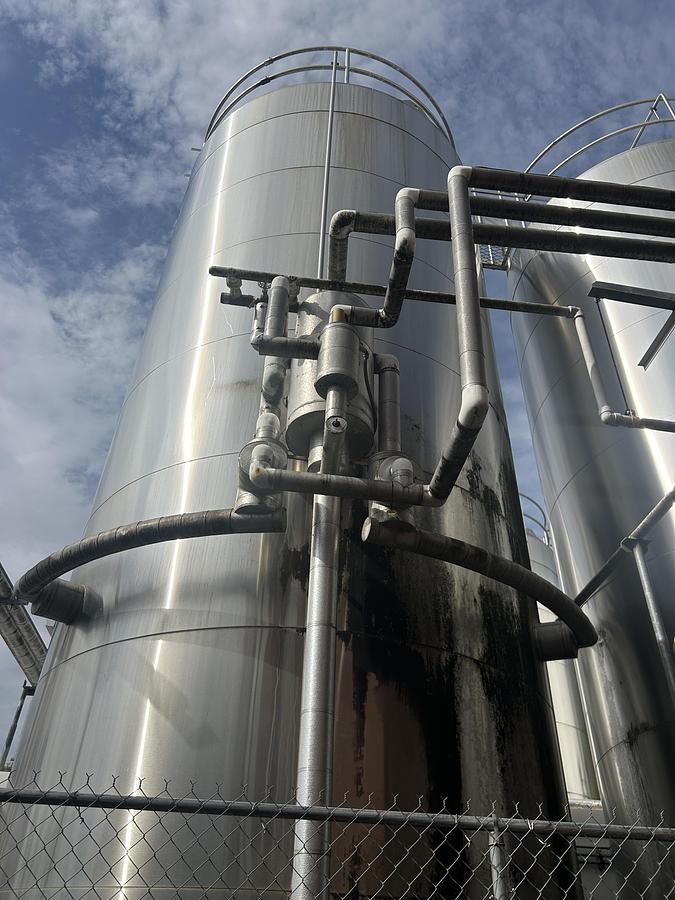 Used Walker Stainless 20,000 Gallon Jacketed Stainless Steel Storage Tanks SA240/T316L R-717 Lot of 4 1997