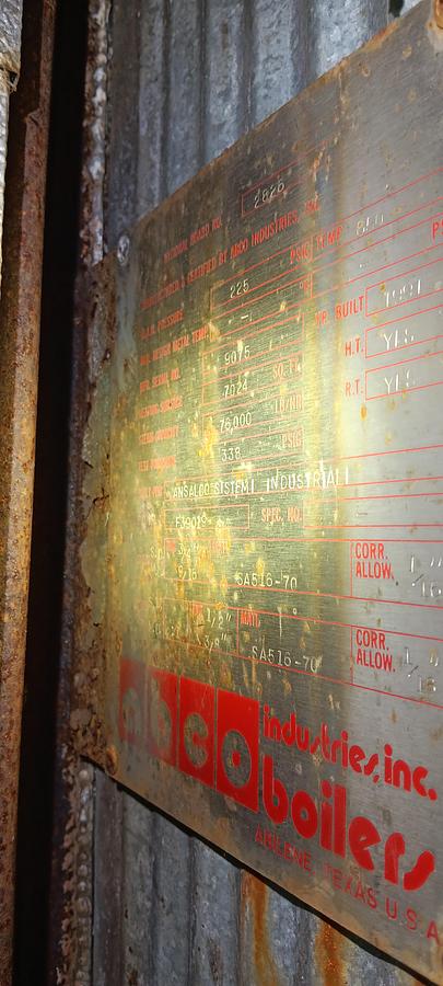 Used ABCO Industries 2,200 HP Industrial Steam Boiler – 76,000 LB/HR (1991)