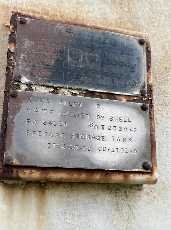 Used Propane & Condensate Storage Tank Farm — Multiple Vessels, Various Years