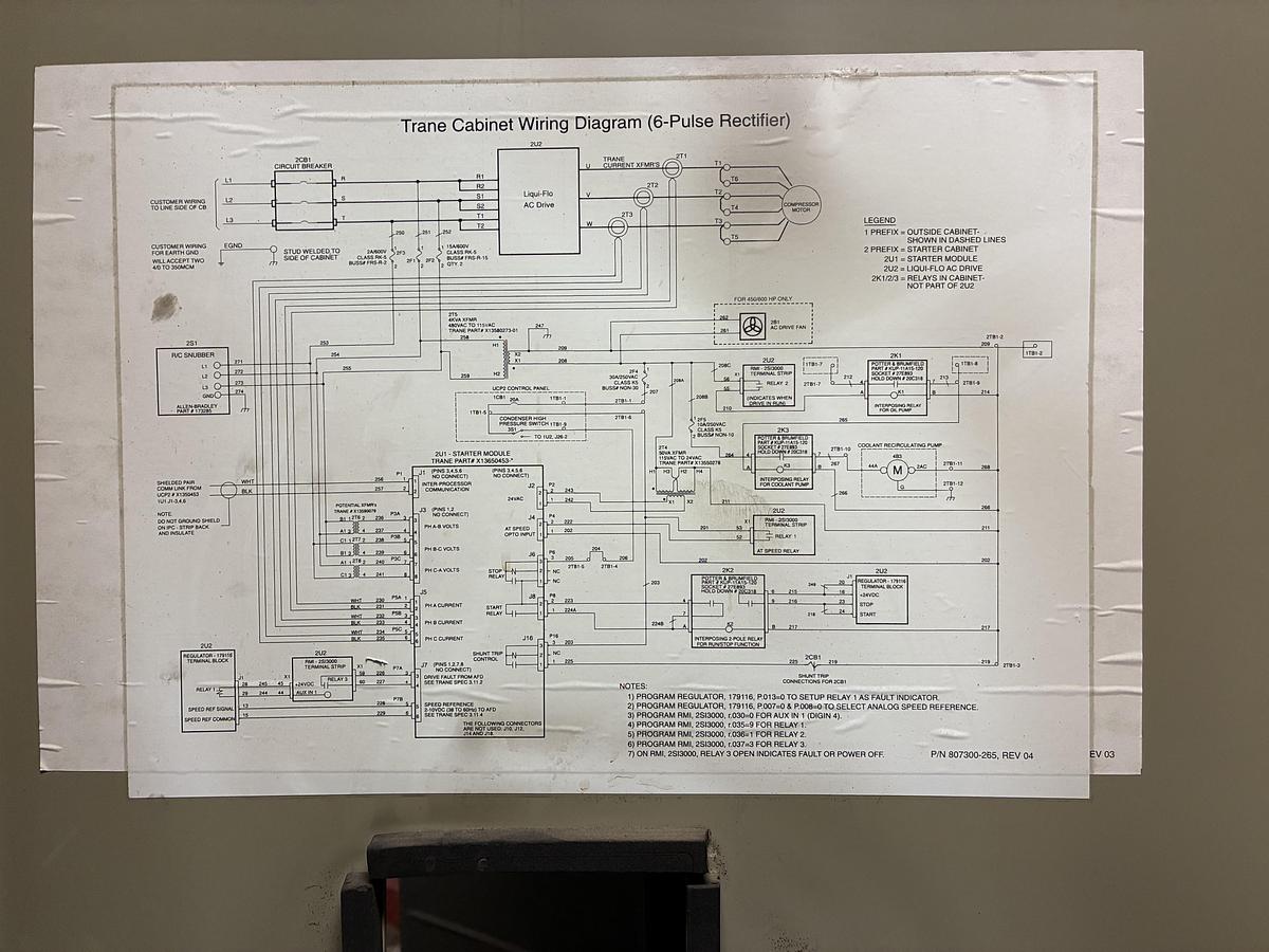 Used Trane Hermetic Centrifugal Liquid Chiller 347-Ton – CVHF770