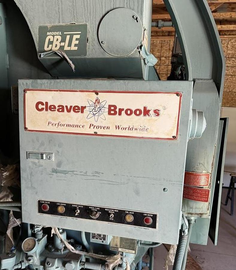 Used Cleaver Brooks 250HP 15PSI CB Packaged Low Pressure Steam Boiler - Model CBLE - Rebuilt