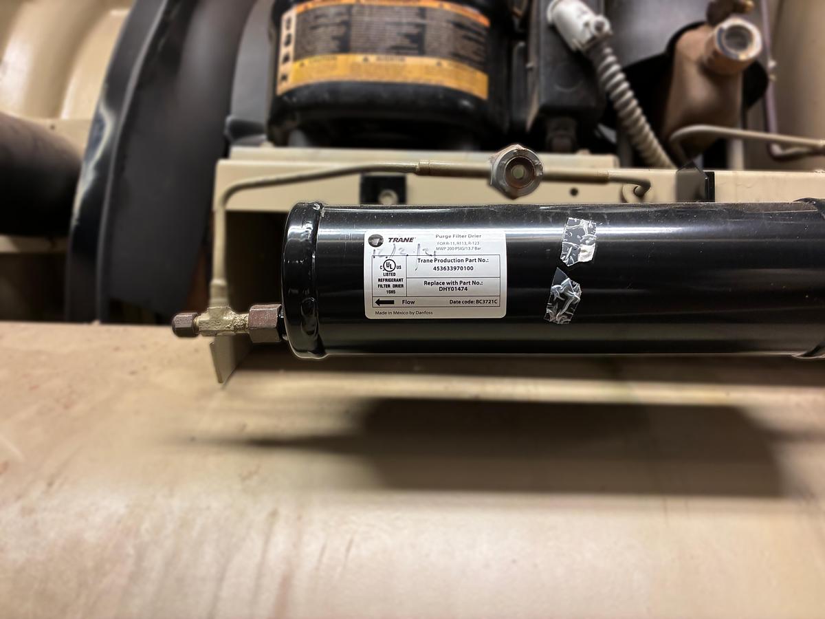 Used Trane Hermetic Centrifugal Liquid Chiller 347-Ton – CVHF770