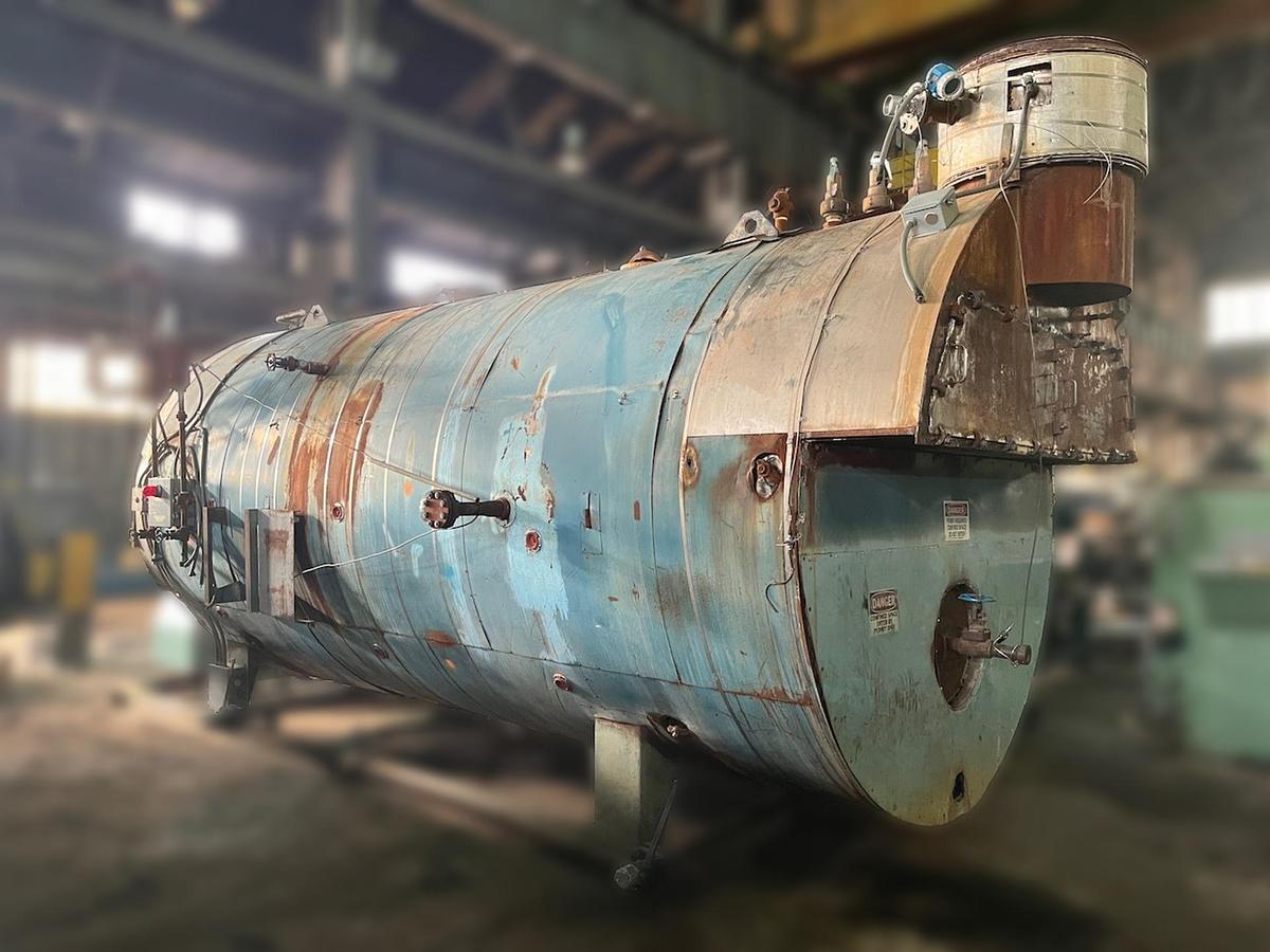Used Burnham 700 HP 150 PSI Industrial Steam Boiler - 3P-700-50-LB with Cleaver Brooks Controls