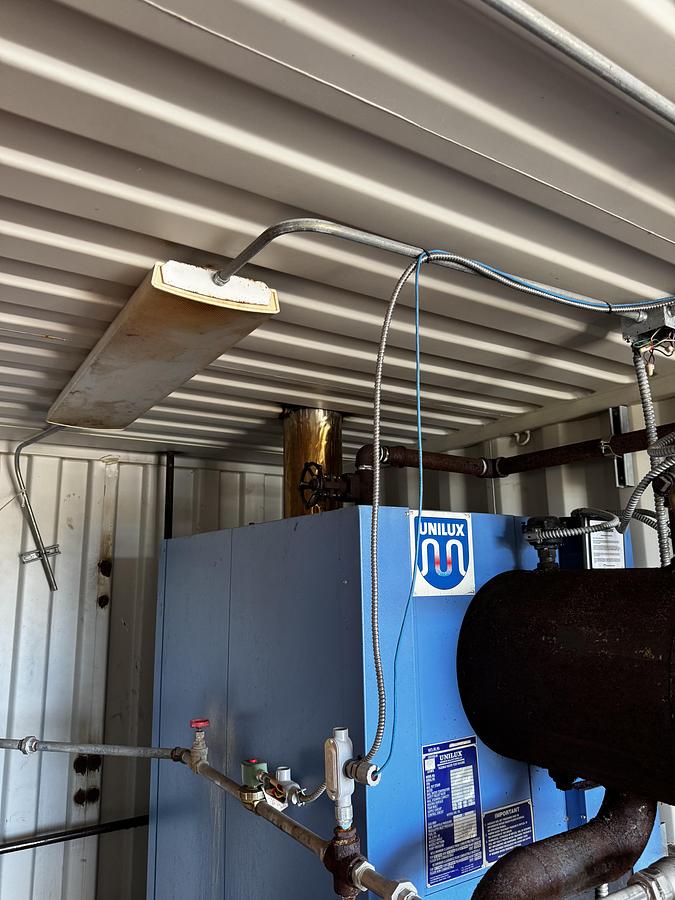 Used Unilux 28HP 150PSI Flexible Water Tube Steam Boiler 2F 100 HS in 20-Foot Container