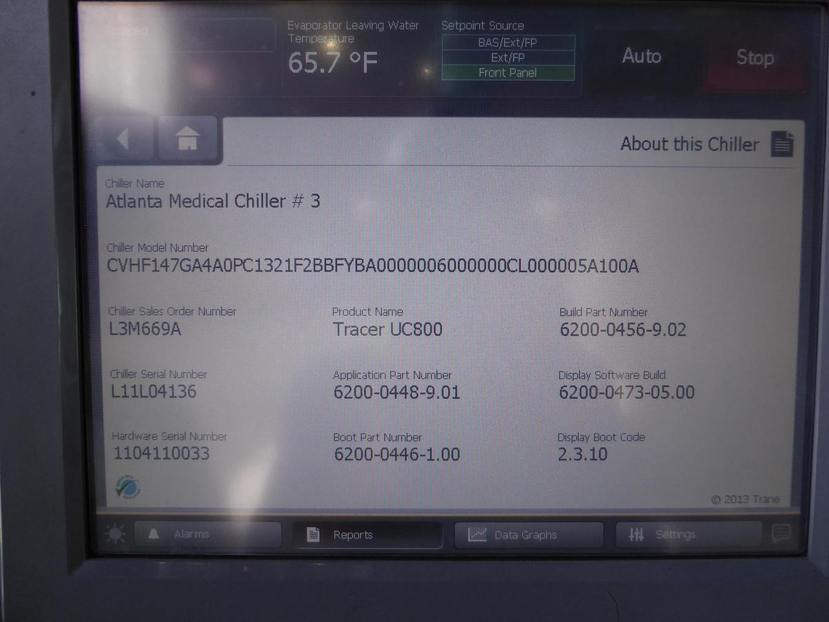 Used Trane CenTraVac Water Chiller 1450 Tons – CVHF1470