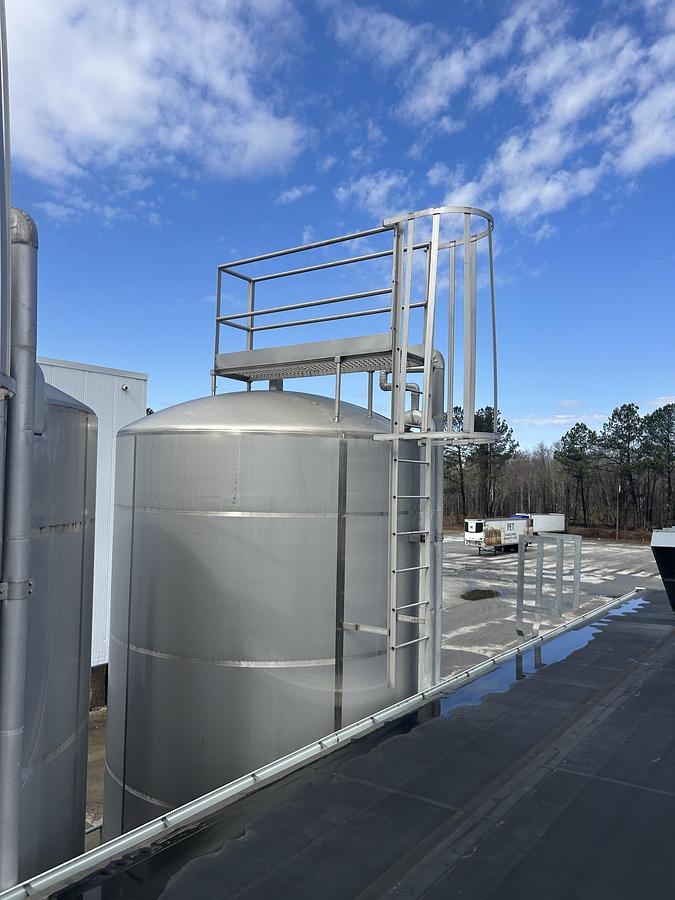 Used DCI Inc. Stainless Steel Storage Tanks Group of 3  6000 & 10000 Gallon Agitated CIP-Ready
