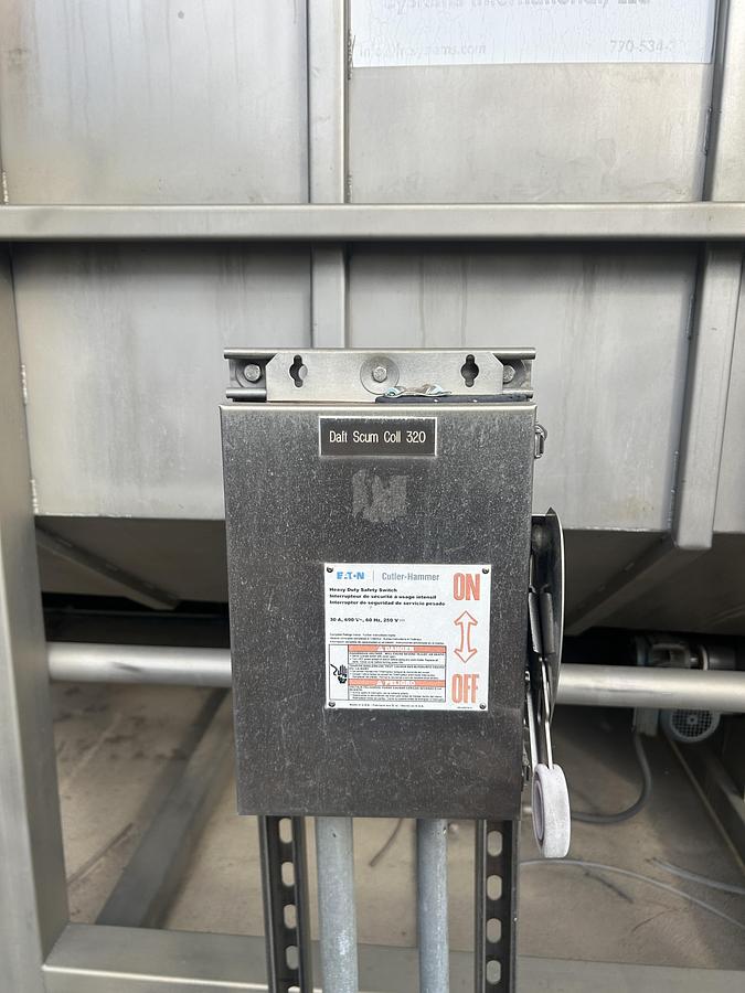 Used FRC Systems DAF Scum Collector 320 Dissolved Air Flotation Solids Separator