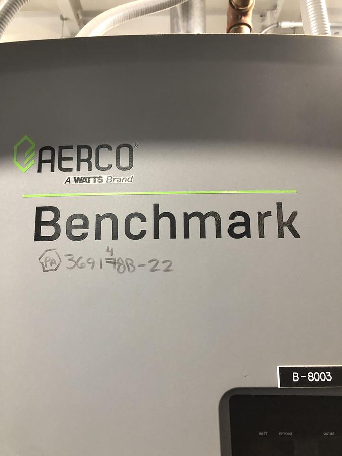 Used AERCO Benchmark Commercial Water Heater System BMK 3000