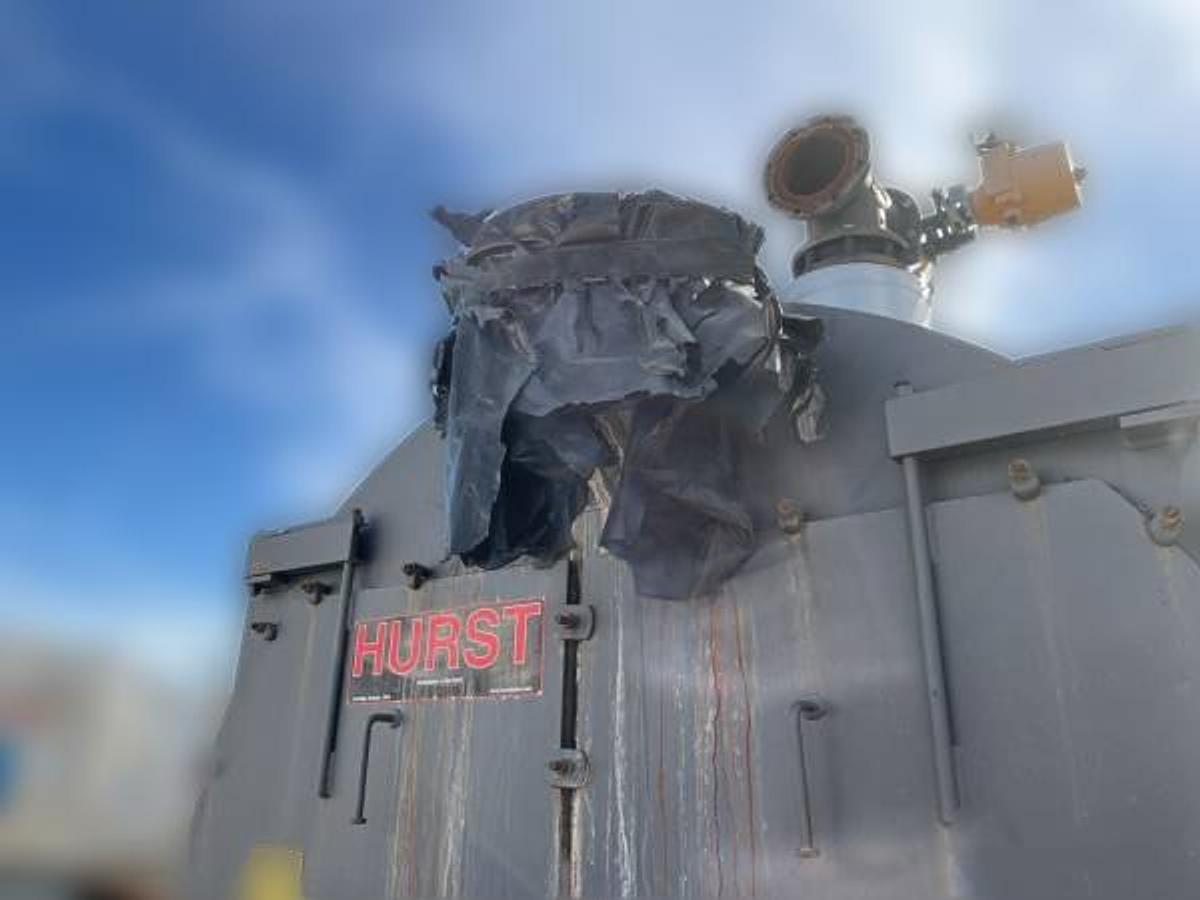 Used 250 HP Hurst 500 Series Scotch Marine Hot Water Boiler – 125 PSI – 2013