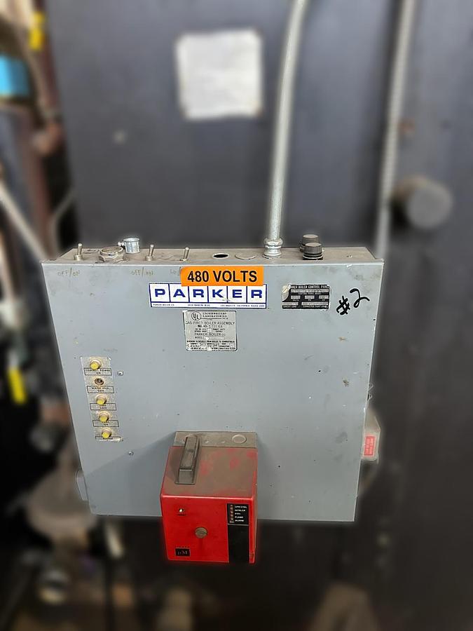 Used Parker Boiler Co. 1725 LB/HR High-Pressure Steam Boiler – 1998