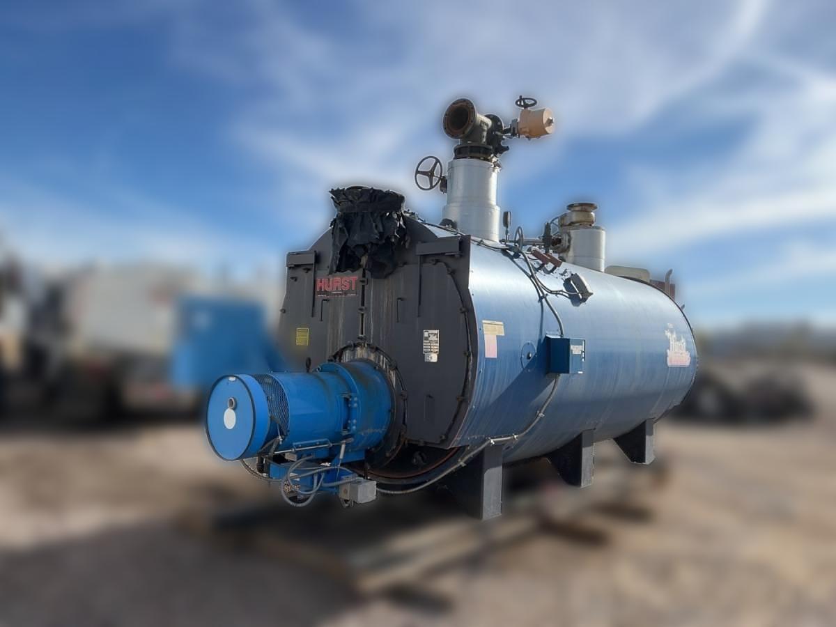 Used 250 HP Hurst 500 Series Scotch Marine Hot Water Boiler – 125 PSI – 2013