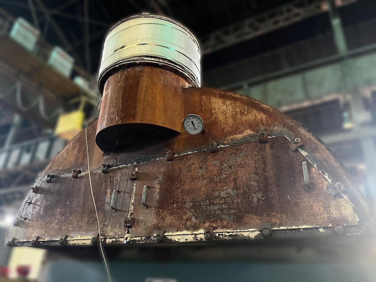 Used Burnham 700 HP 150 PSI Industrial Steam Boiler - 3P-700-50-LB with Cleaver Brooks Controls