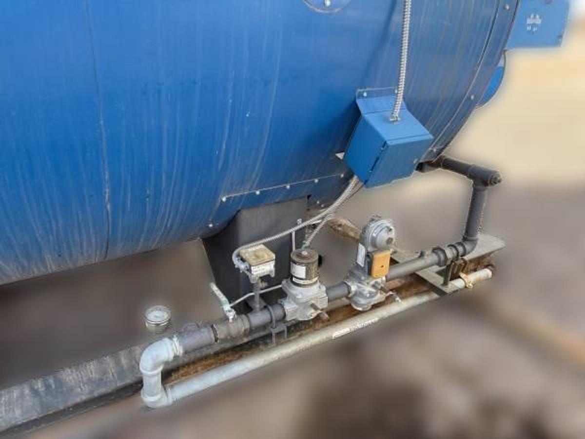 Used 250 HP Hurst 500 Series Scotch Marine Hot Water Boiler – 125 PSI – 2013