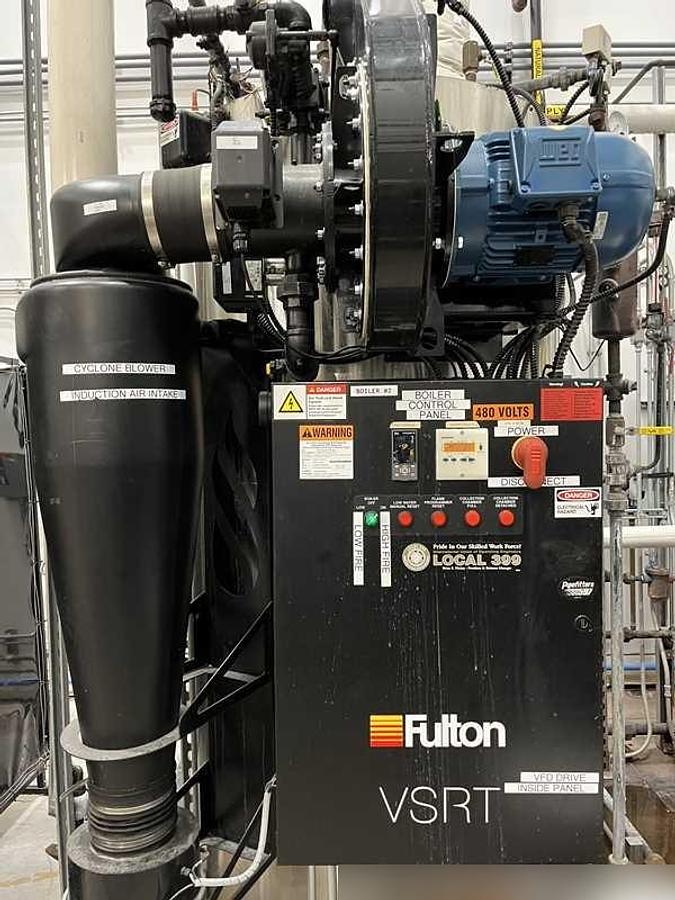 Used Fulton VSRT60 60HP 150PSI Vertical Spiral Rib Tubeless Steam Boiler - 2019
