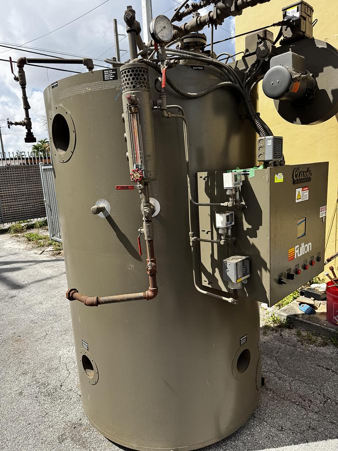Used Fulton ICS-50 Classic 50HP 150 PSI Vertical Tubeless Steam Boiler  Natural Gas 2022