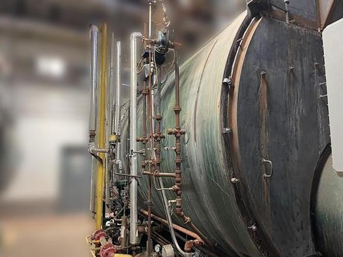 Used 750 HP Johnston Boiler Co 150 PSI Steam Boiler 1993 Model PFTA 750-4G-150S