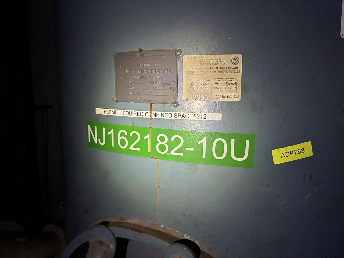 Used Delta Mechanical Compressed Air Tank System – 125 PSI