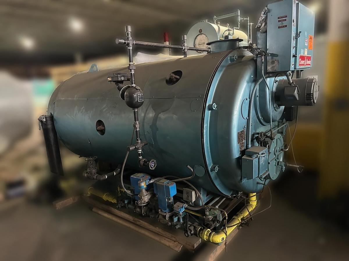 Used 60 HP Cleaver Brooks CB Packaged Steam Boiler – CB-60-50