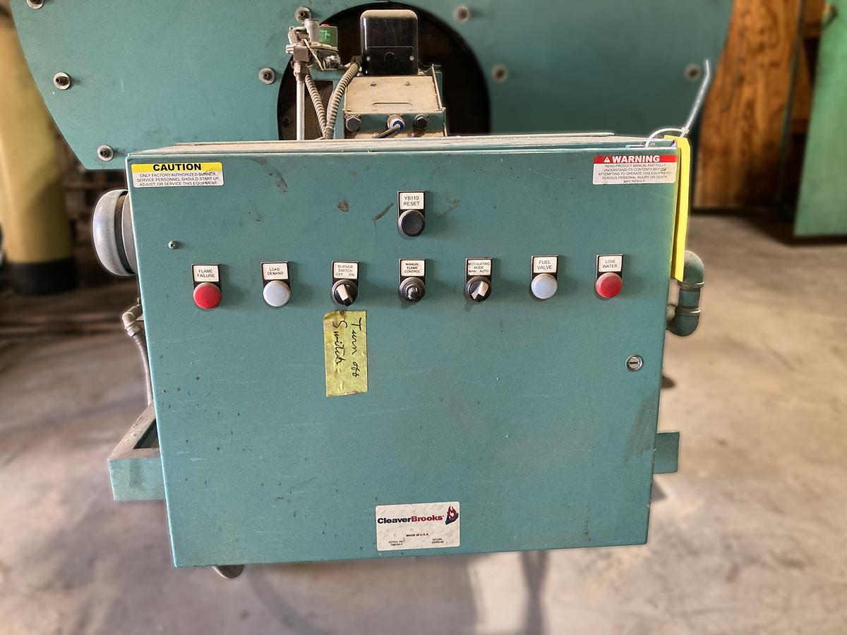 Used Cleaver-Brooks 100 HP 300 PSI Steam Boiler System + Feedwater Tank (2015)