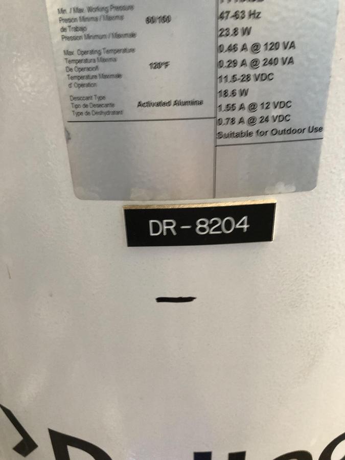 Used SPX FLOW Deltech Compressed Air Dryer System HCS-930