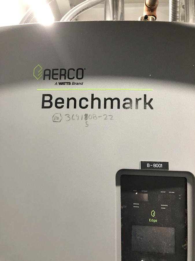 Used AERCO Benchmark Commercial Water Heater System BMK 3000