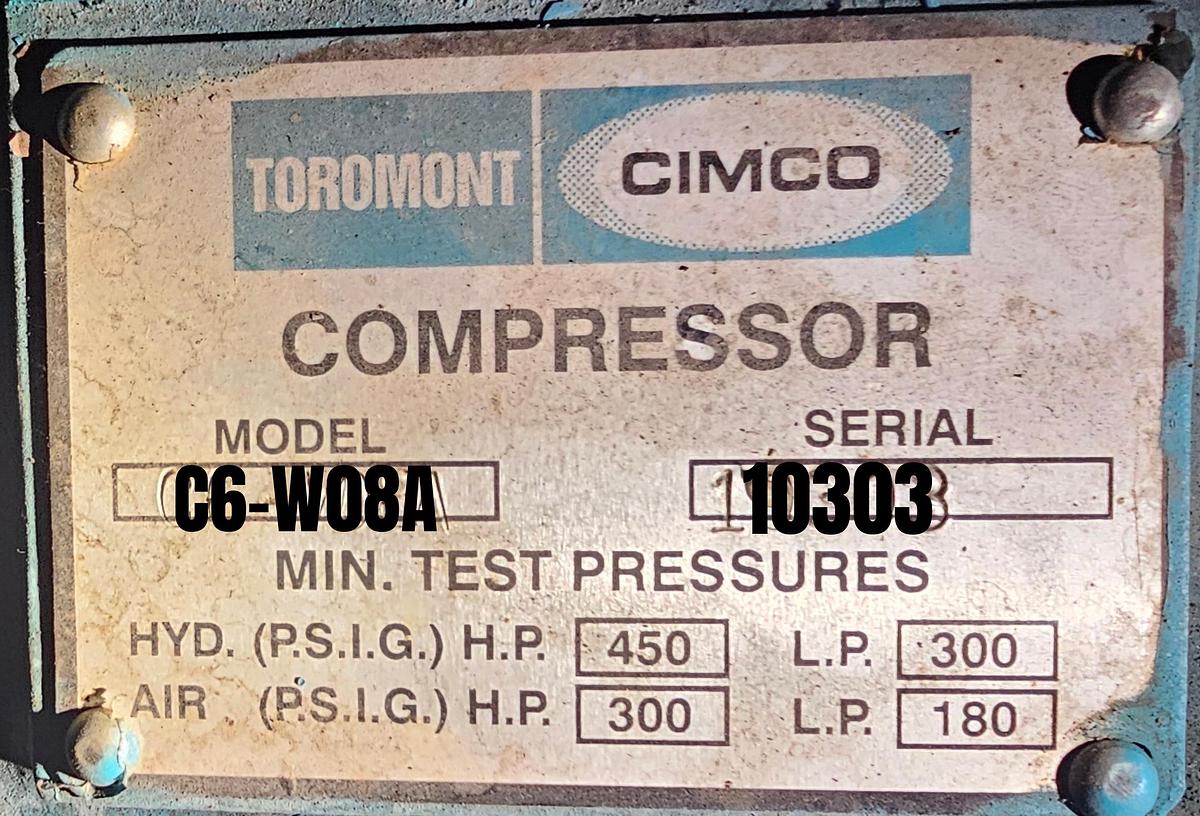 Used Toromont CIMCO Industrial Refrigeration System - 300 Ton Capacity with Heat Exchangers (2010)