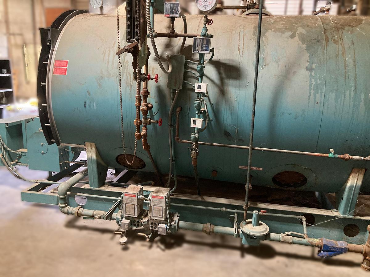 Used Cleaver-Brooks 100 HP 300 PSI Steam Boiler System + Feedwater Tank (2015)
