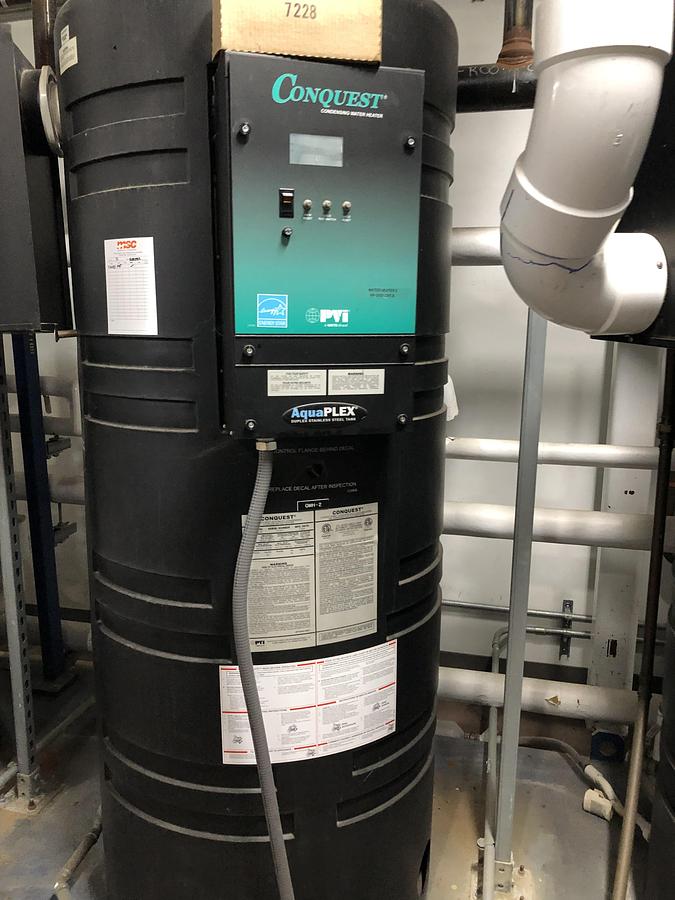 Used Conquest Commercial Water Storage Tank with AquaPLEX Duplex Control System