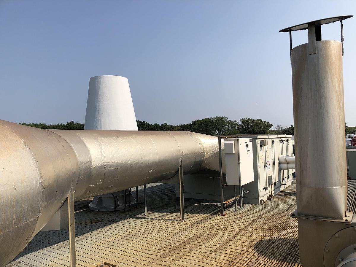 Used Industrial Ventilation Fan Package - Skyplume Exhaust System & Rotodyne CV-250/400-P16K30