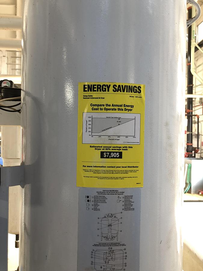 Used SPX FLOW Deltech Compressed Air Dryer System HCS-930