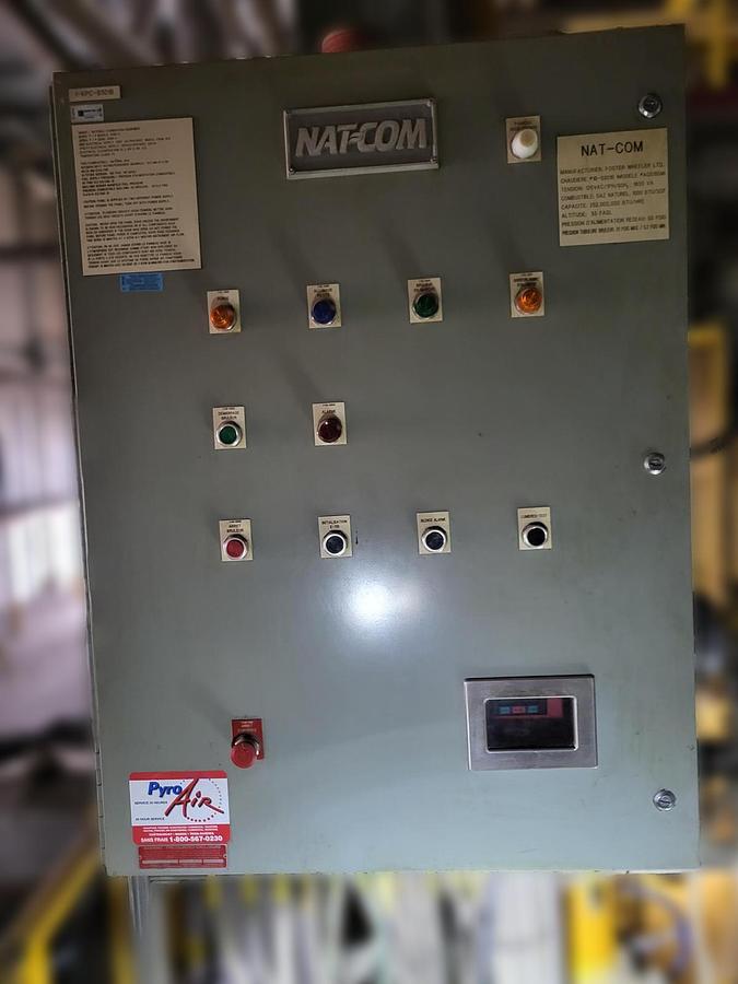 Used Foster Wheeler 7000 HP Water Tube Boiler System - 712 PSI with NAT-COM Low NOx Burner (2001)