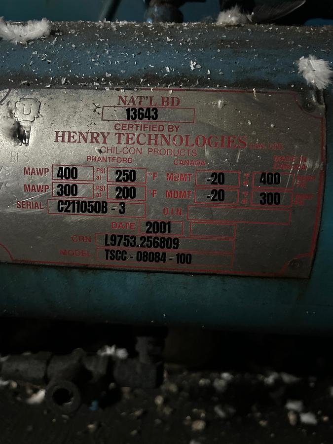 Used FES / GEA Industrial Ammonia Screw Compressor Package Natural Refrigerant R-717 2002