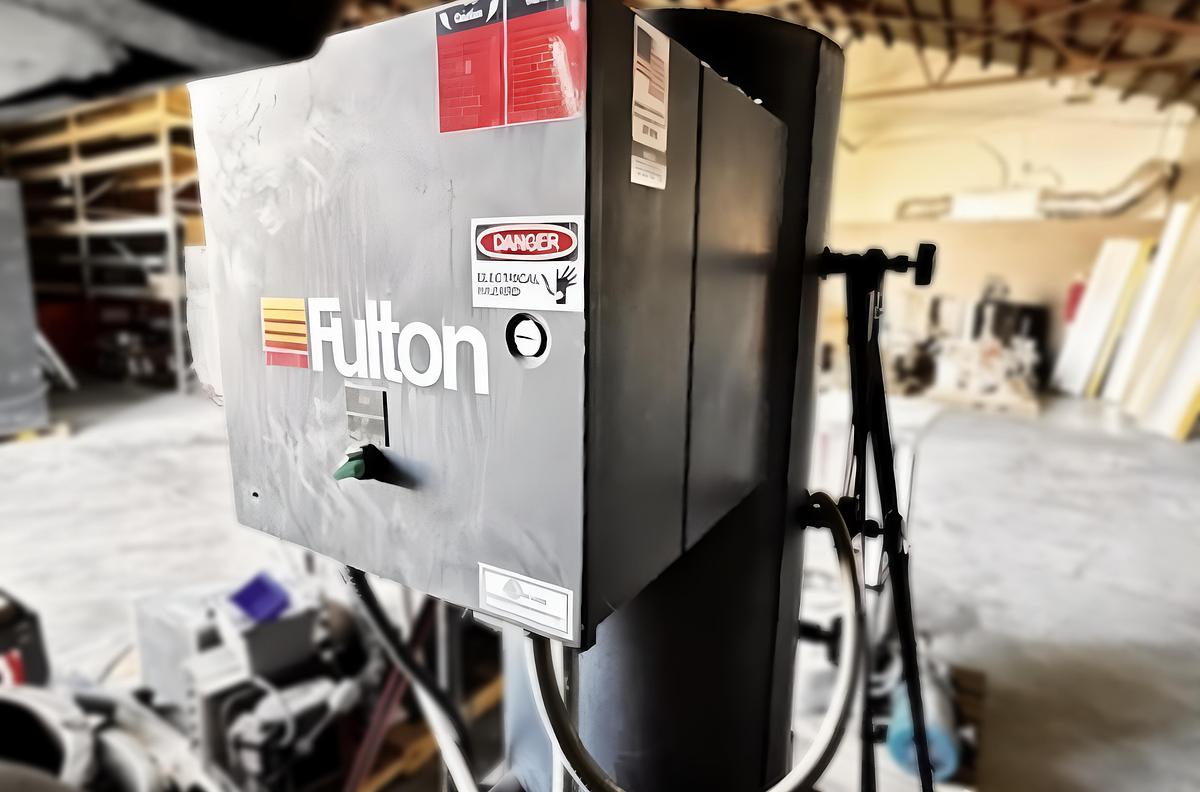 Used Fulton Vertical Spiral Rib Tubeless Boiler System – 2018, 1,050,000 BTU/hr, 150 PSI